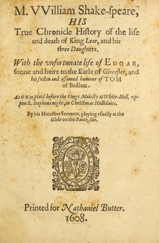 Cover of the audiobook 'King Lear' by William Shakespeare